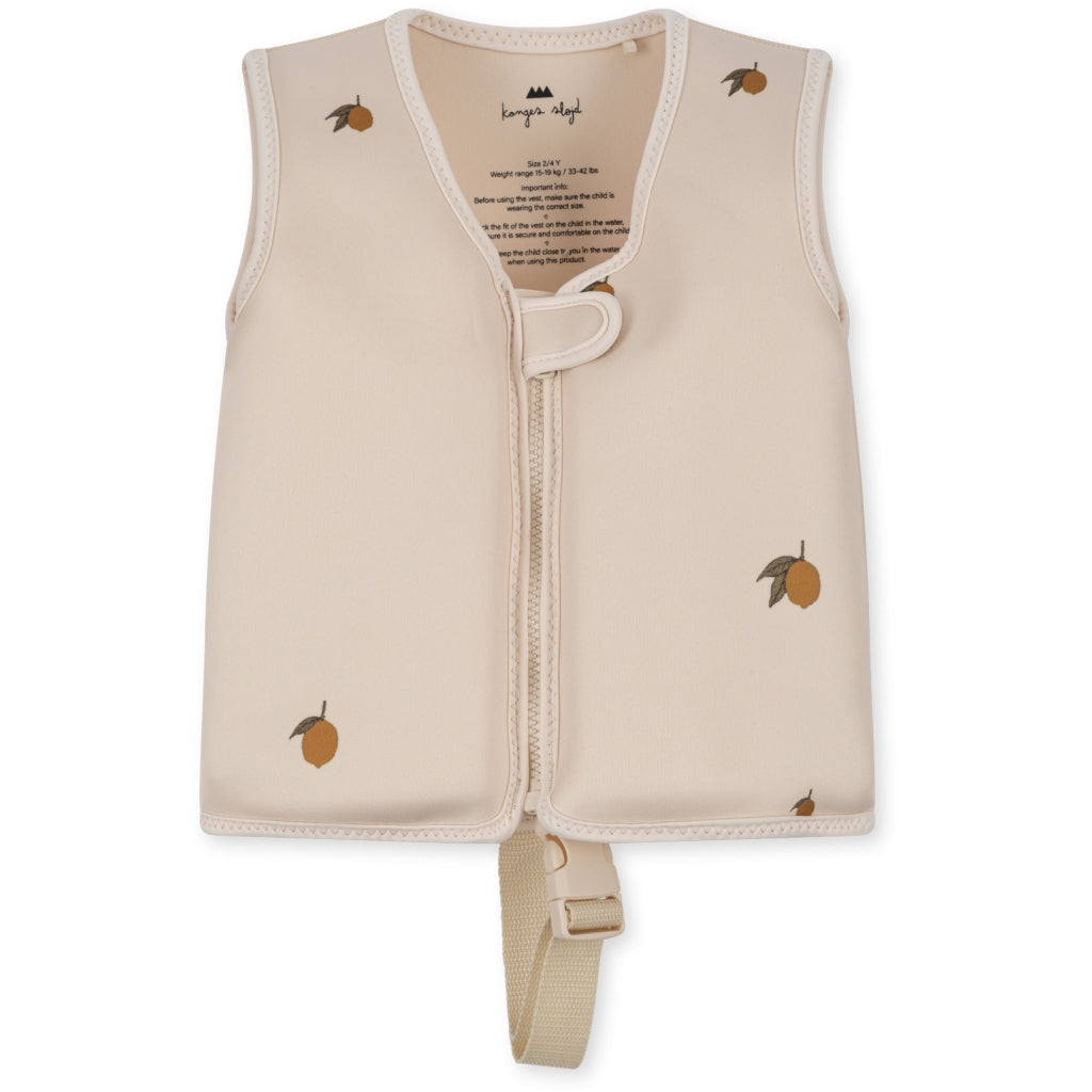 Konges Sløjd float vest 1-2år, lemon