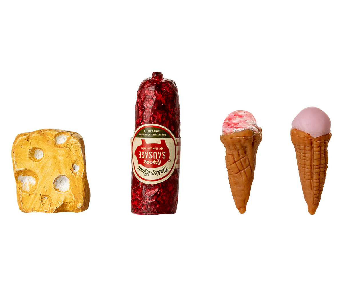 Maileg Køleskab, Mus - Råhvid