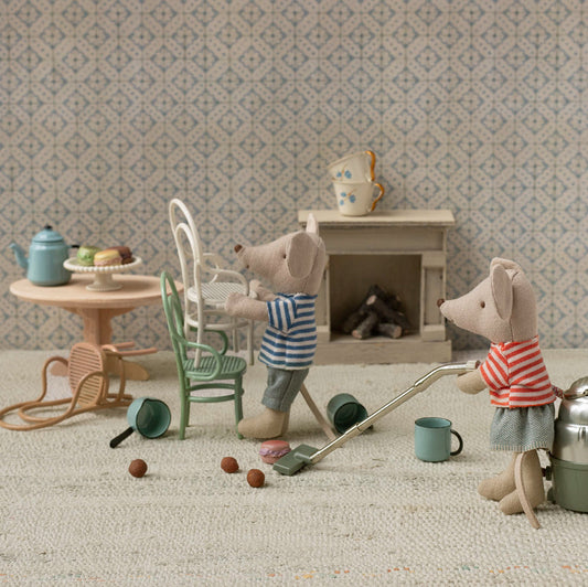 Maileg Vintagestol, Mus, Råhvid