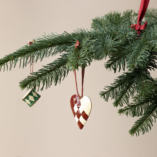 Maileg Metalophæng, Hjerte, Stor - Rød