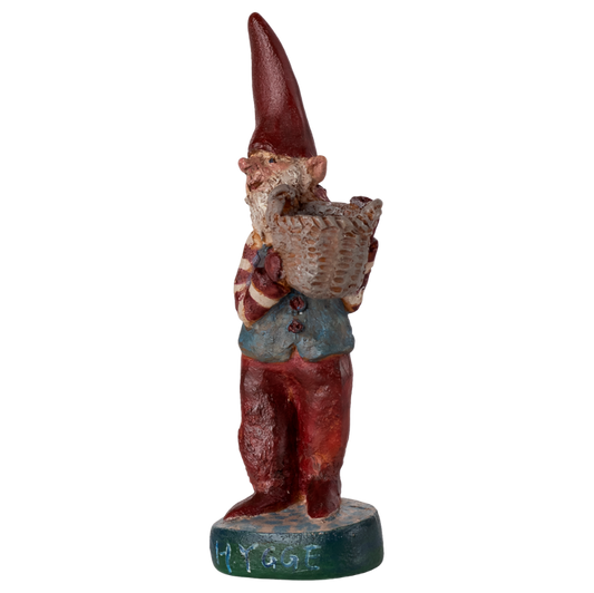 Nisse juledekoration med lysholder.