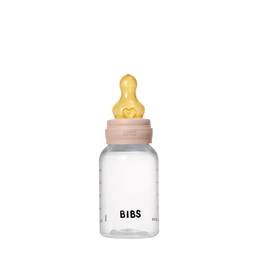 BIBS Baby Bottle Complete Set 150ml Latex - Blush