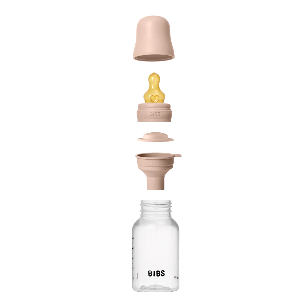 BIBS Baby Bottle Complete Set 150ml Latex - Blush