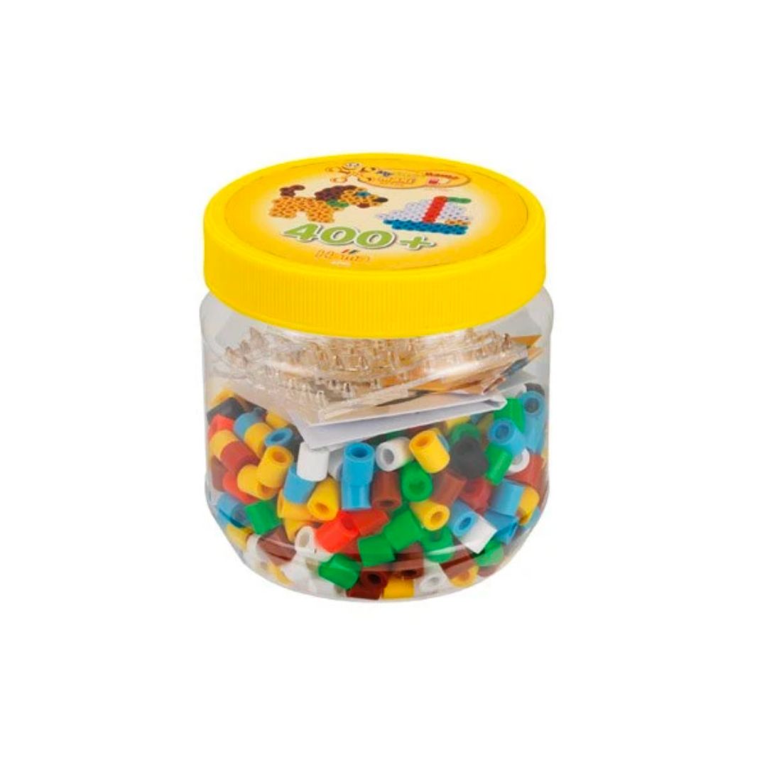 HAMA Maxi 400+ perler + 2 perleplader - gul