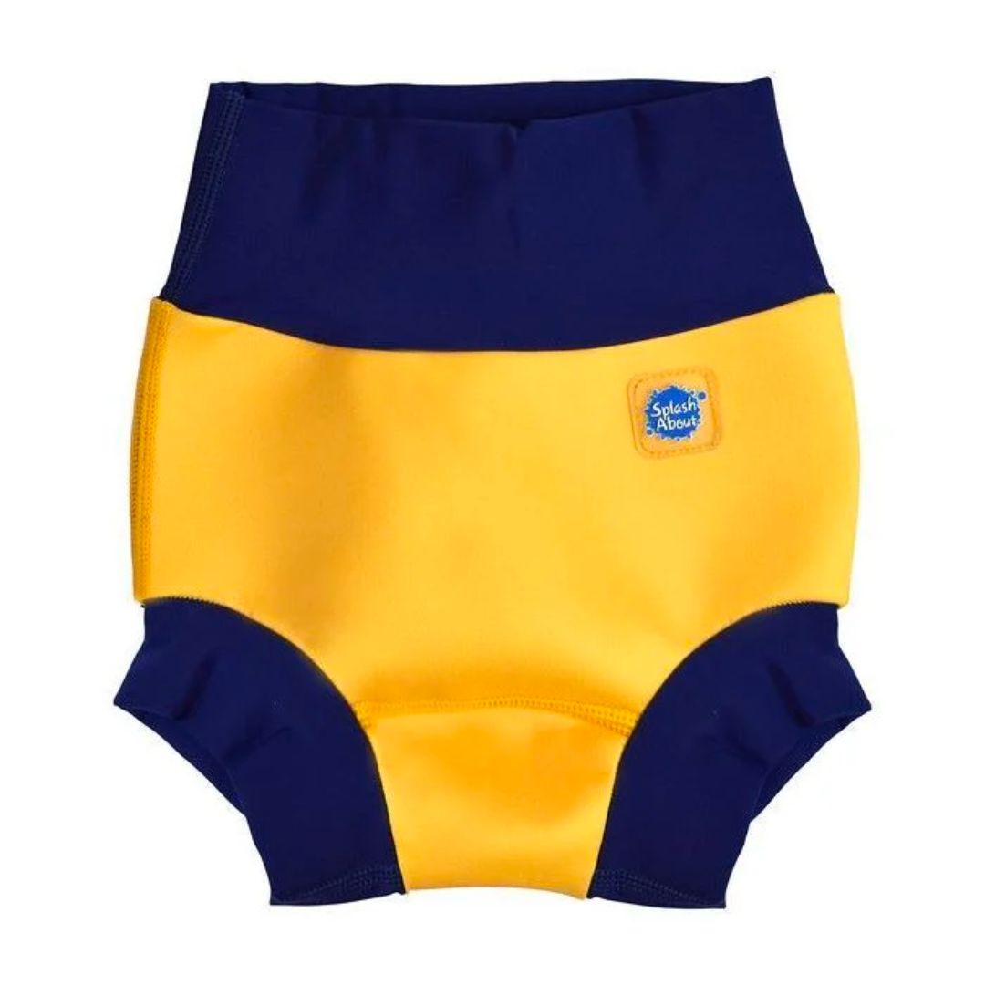 Splash About badebukser str. 4-5år, yellow/navy