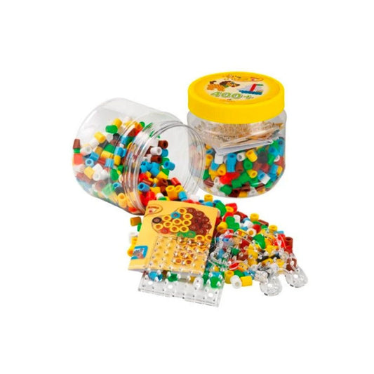 HAMA Maxi 400+ perler + 2 perleplader - gul
