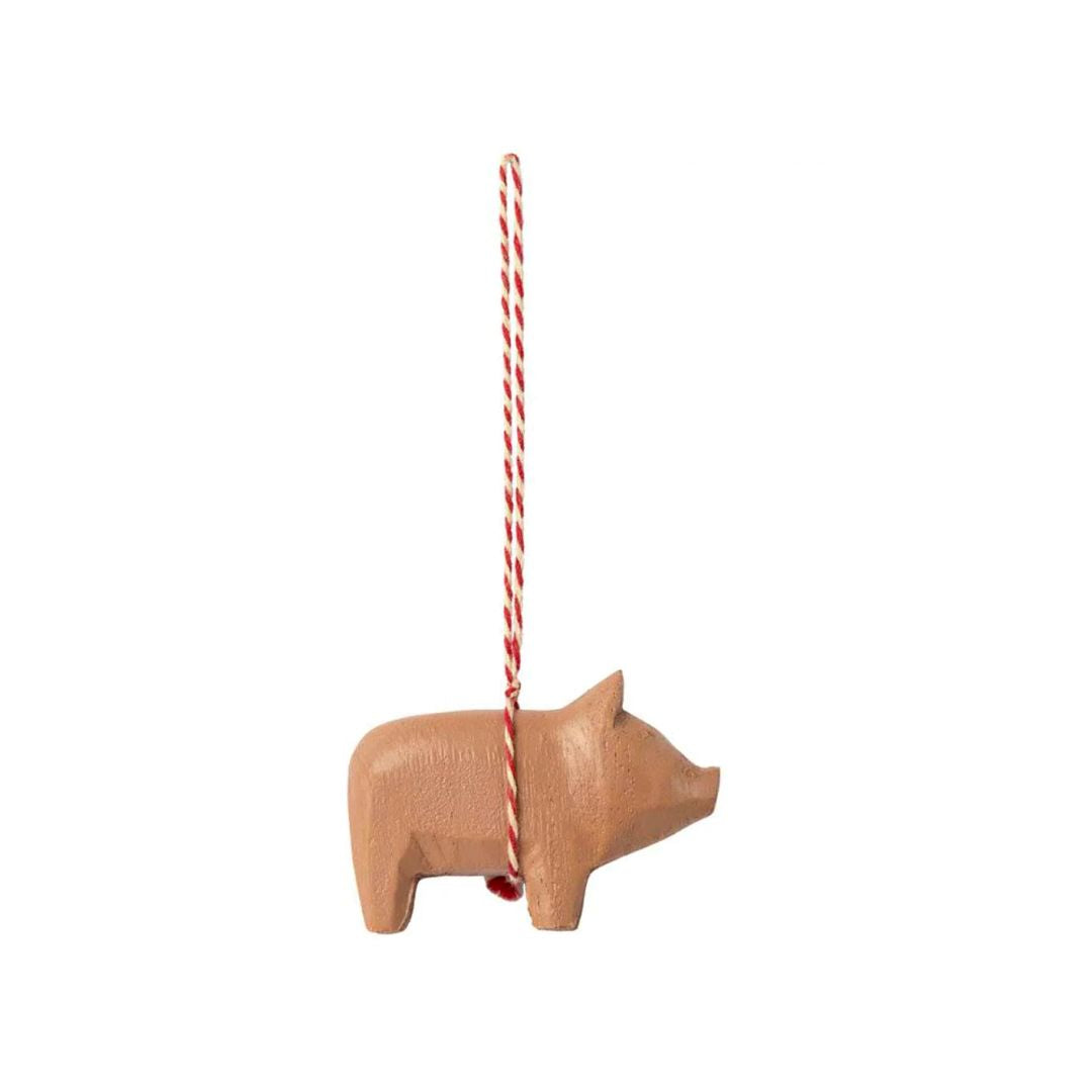 Maileg Træ ophæng, Gris - Gammel rosa