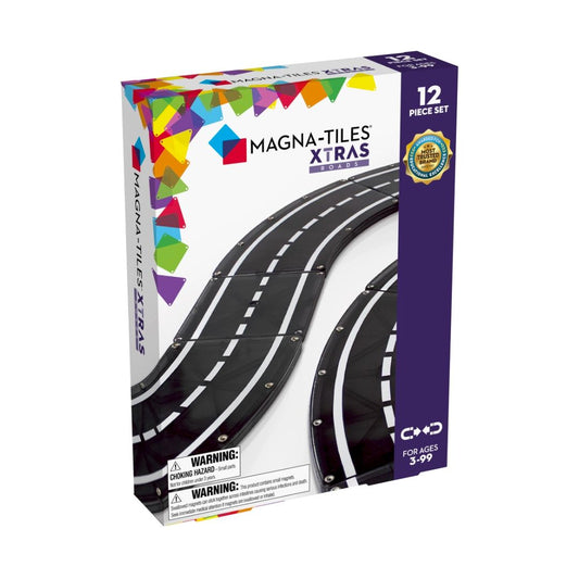 Magna-Tiles XTRAS sæt med vejbaner, 12 dele