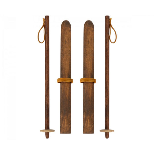 Maileg Ski og skistave, Mor & Far mus