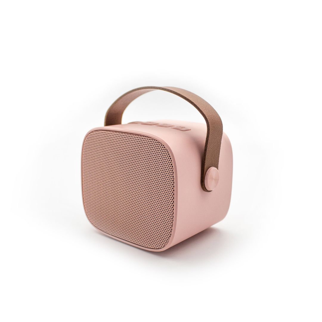 Lalarma bluetooth højtaler og mikrofon, rose