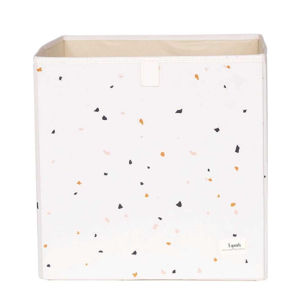 3 Sprouts opbevaringskasse, terrazzo/creme