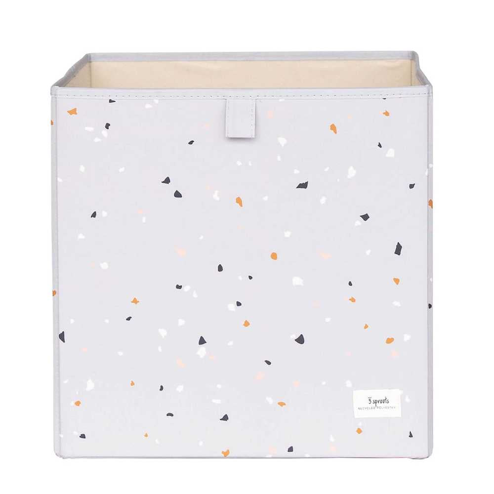 3 Sprouts opbevaringskasse, terrazzo/lysegrå