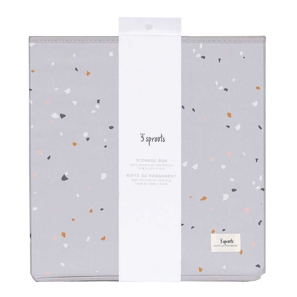 3 Sprouts opbevaringskasse, terrazzo/lysegrå