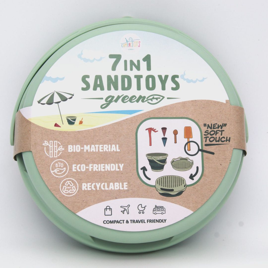 Compactoys BIO 7in1 sandlegetøj, Grøn