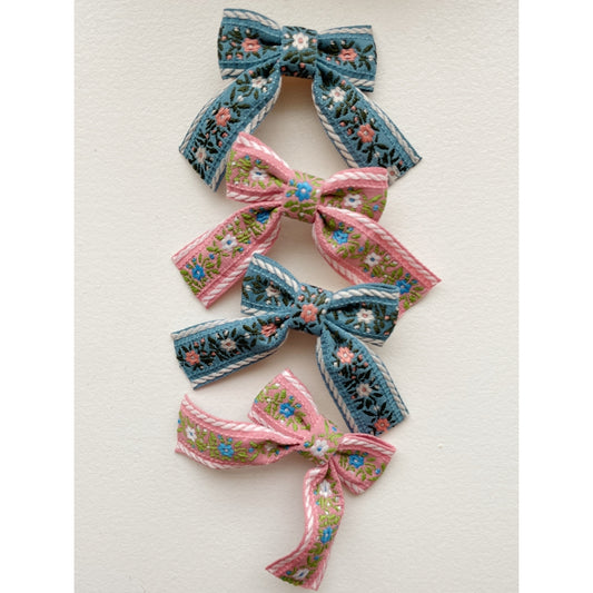 Konges Sløjd 4pk ribbon bow hair clips