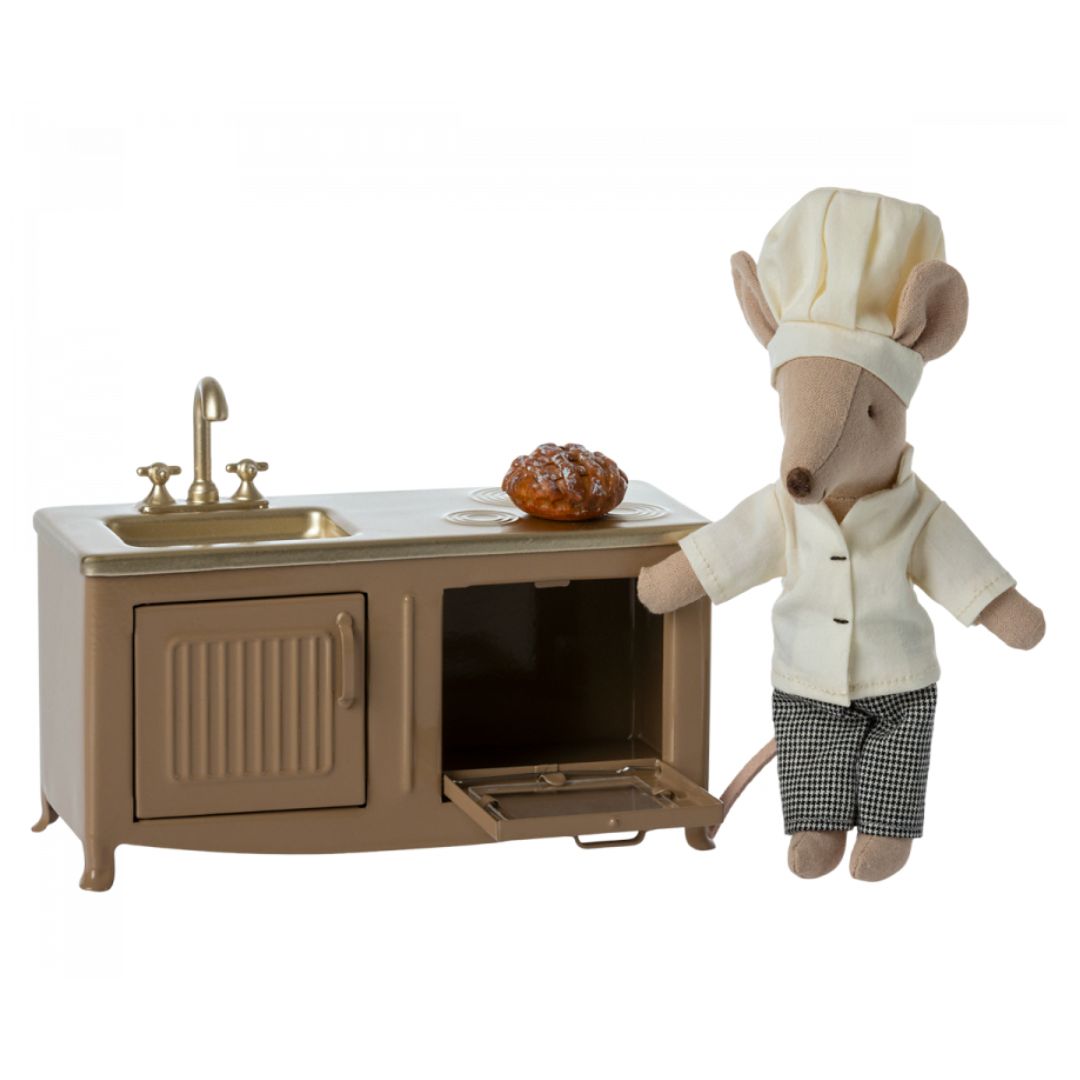 Maileg Køkken, Mus - Lys brun