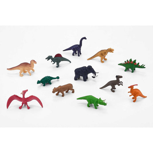 Mojo 12stk Dinosaurer og forhistoriske dyr, mini