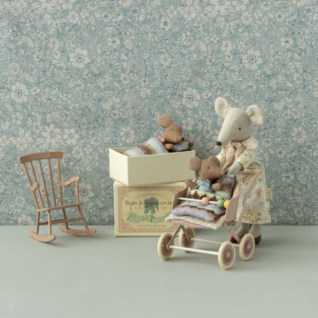 Maileg Sleepy/wakey mus - Rosa