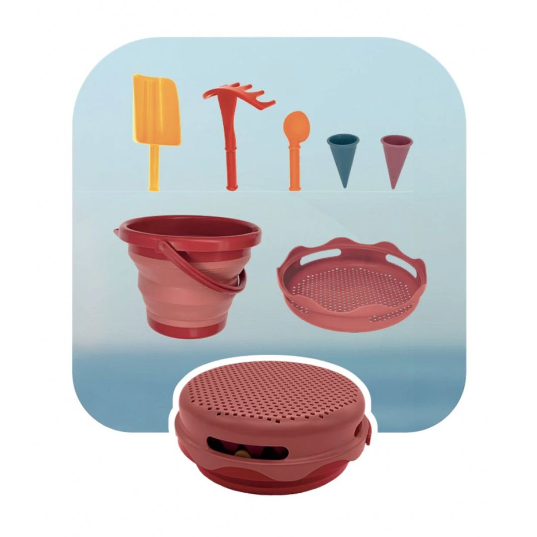 Compactoys 7in1 sandlegetøj, red