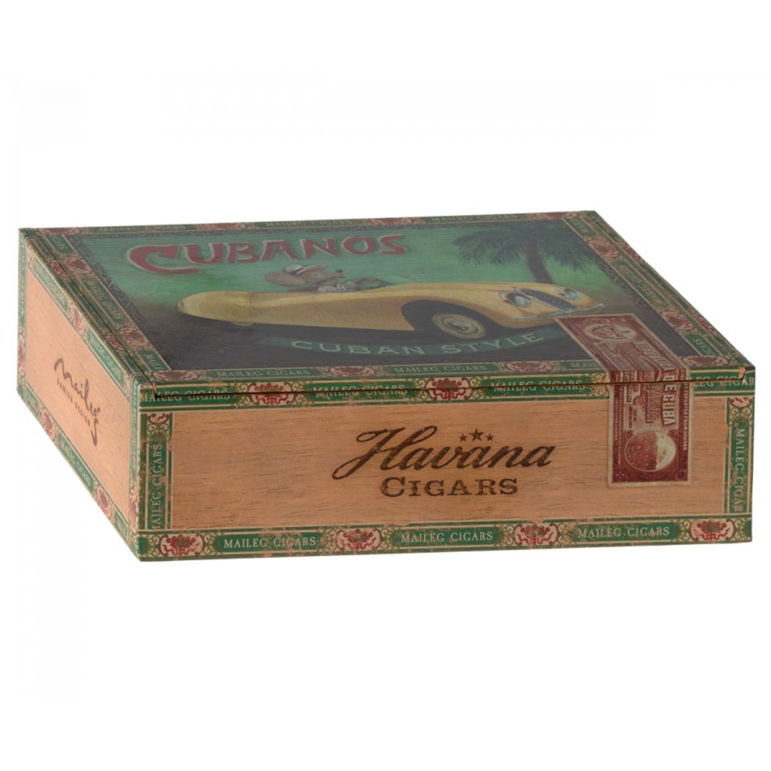 Maileg Bedstemor og -far mus i cigaræske