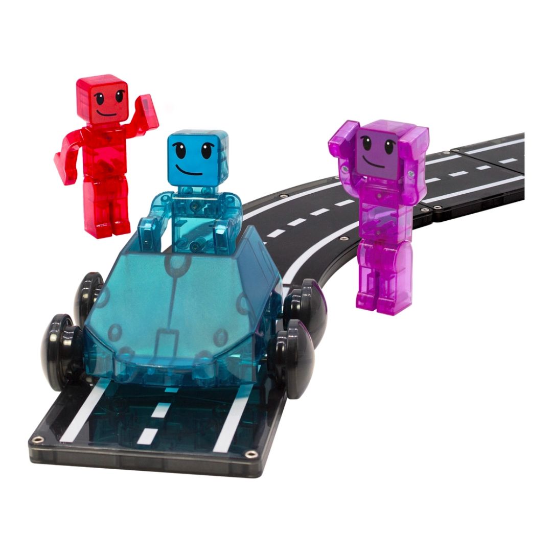 Magna-Tiles Dashers biler og figurer, 6 dele