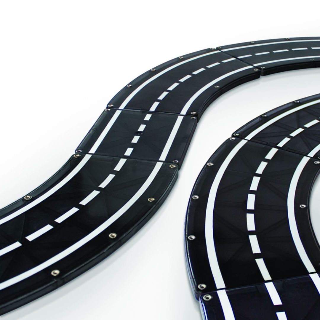 Magna-Tiles XTRAS sæt med vejbaner, 12 dele