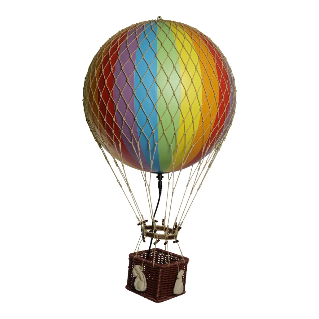 Authentic Models Royal Aero luftballon, 32cm. - Rainbow - LED lys