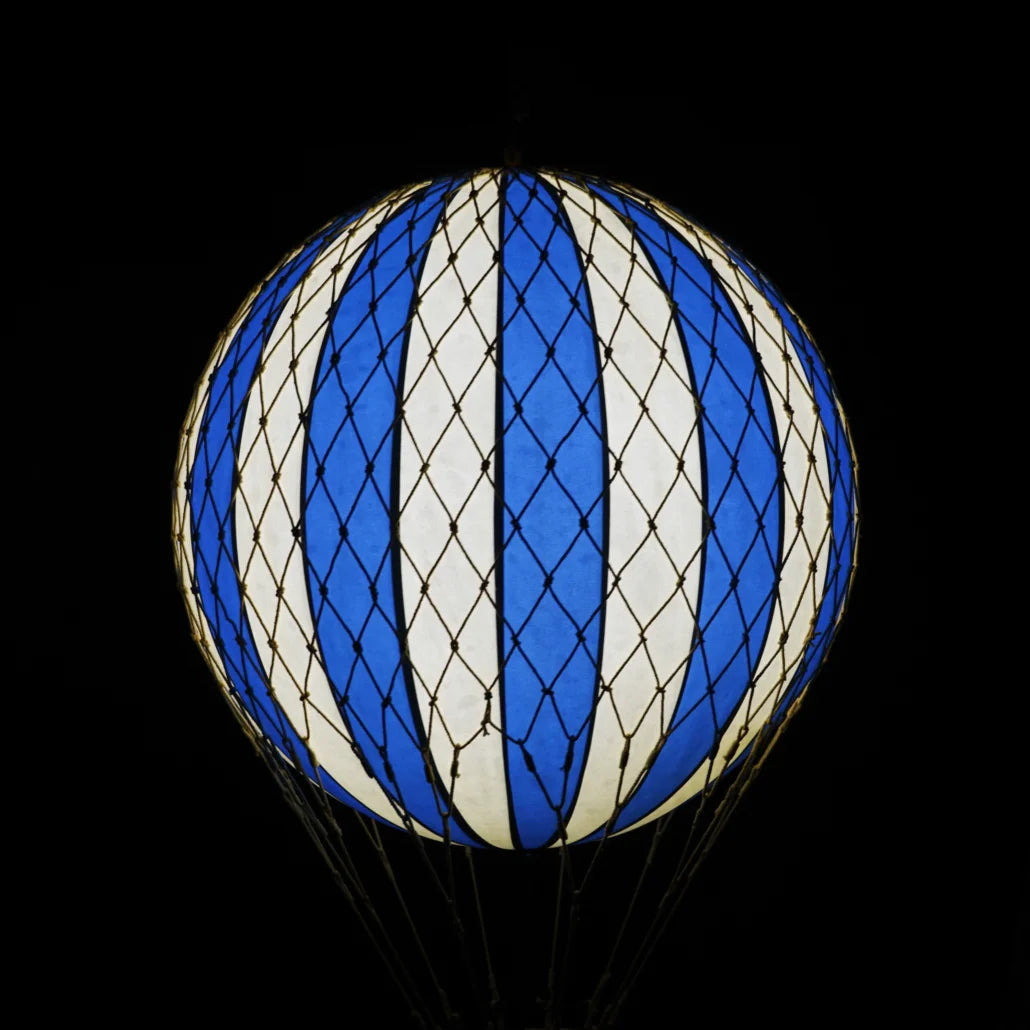 Authentic Models Travels light luftballon, 18cm. - Blue - LED lys