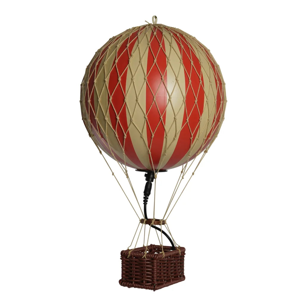Authentic Models Travels light luftballon, 18cm. - Red - LED lys