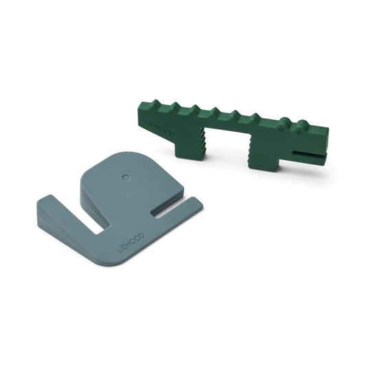 Liewood Bjarke dørstopper 2-pak, Whale blue/Garden green