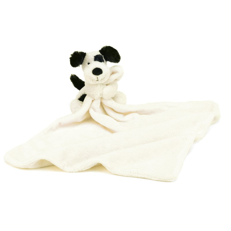 Jellycat Bashful hund, sort/creme nusseklud