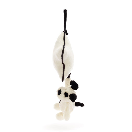 Baby Jellycat Bashful hund, sort/creme spilledåse