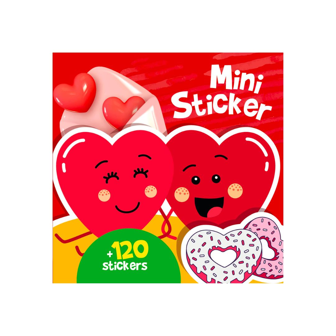 Bolden Mini stickers bog - Hjerter