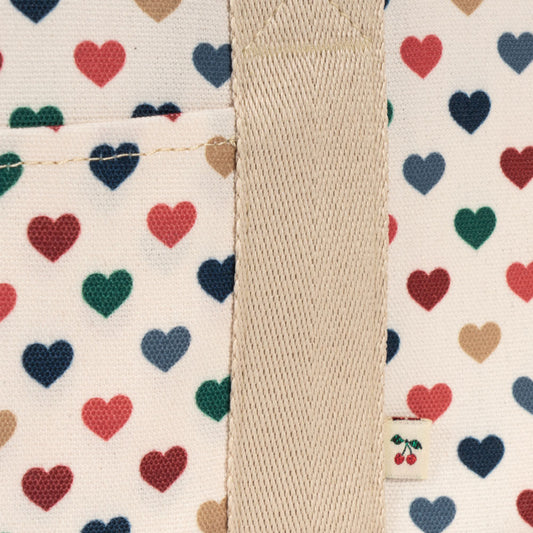 Køletaske med hjerter.