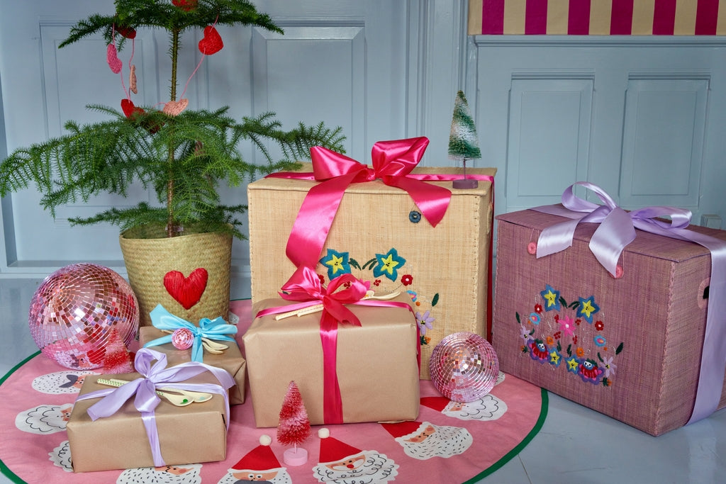 Rice Stor discokugle - Pink