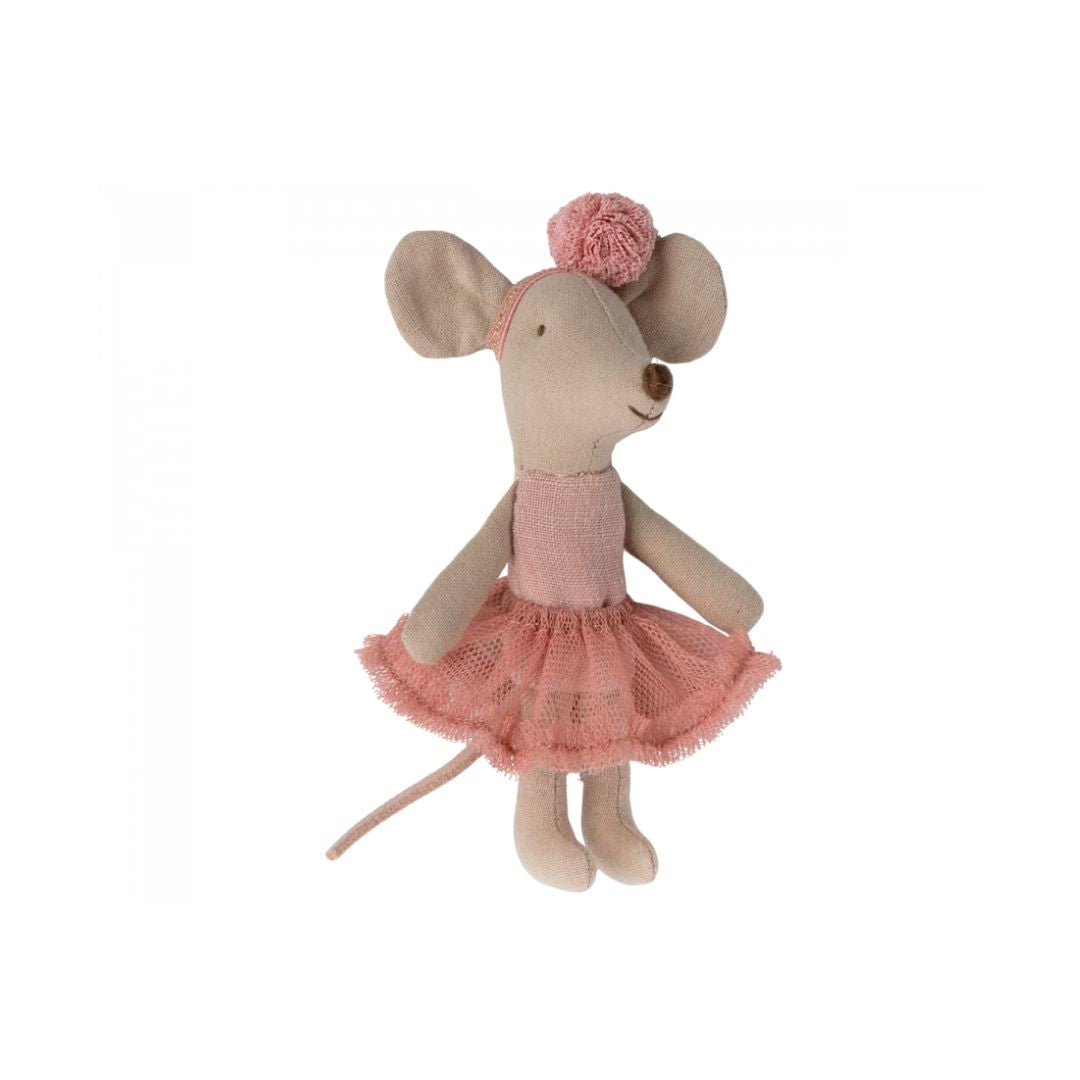 Maileg Ballerina mus, Lillesøster - Rosa