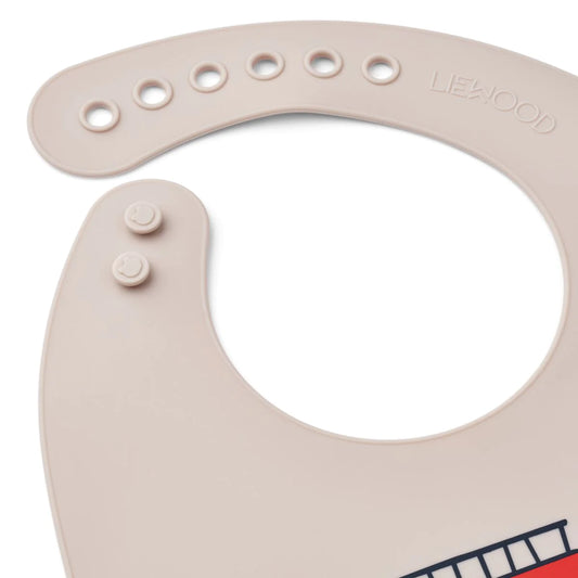 Liewood Tilda 2pk silikone hagesmække, emergency vehicles