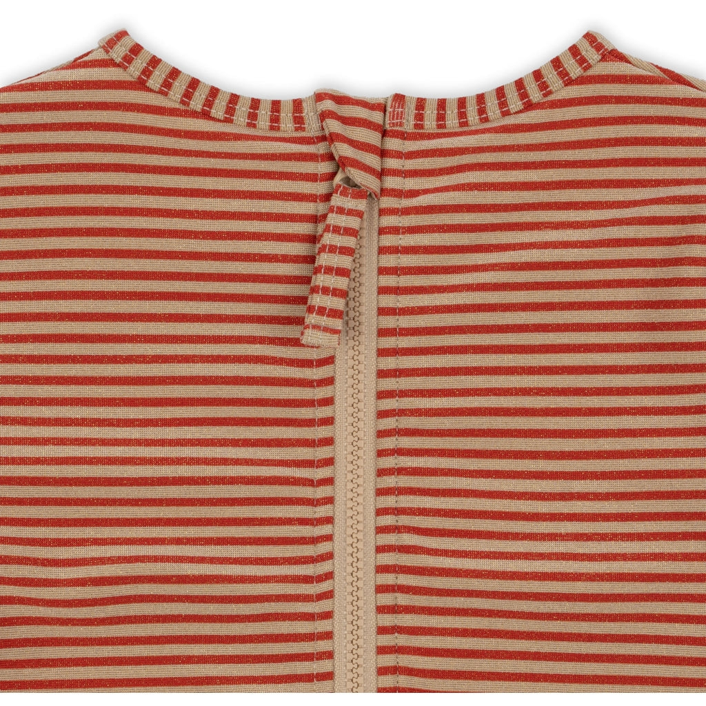 Konges Sløjd Jade LS Swimsuit str.18mdr, Glitter stripe