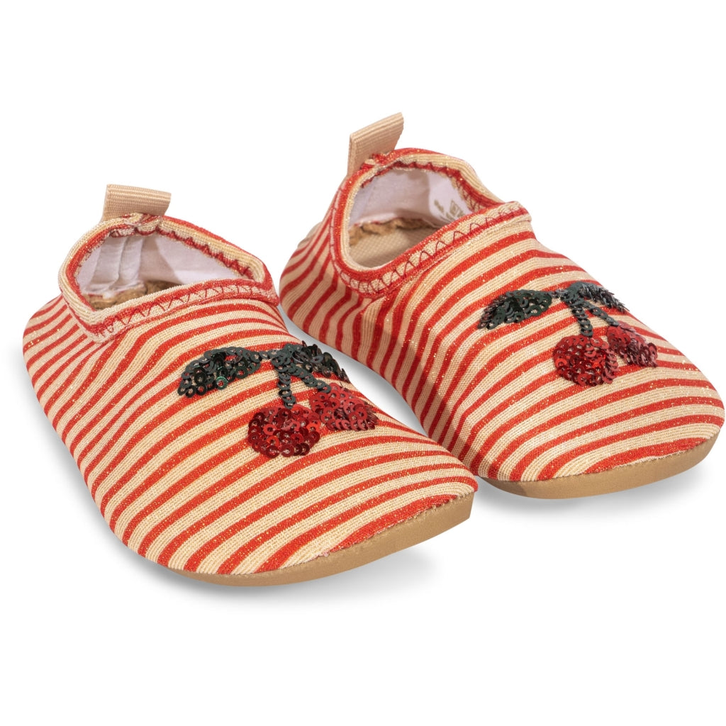 Konges Sløjd Jade Badesko str.28-29, Glitter stripe