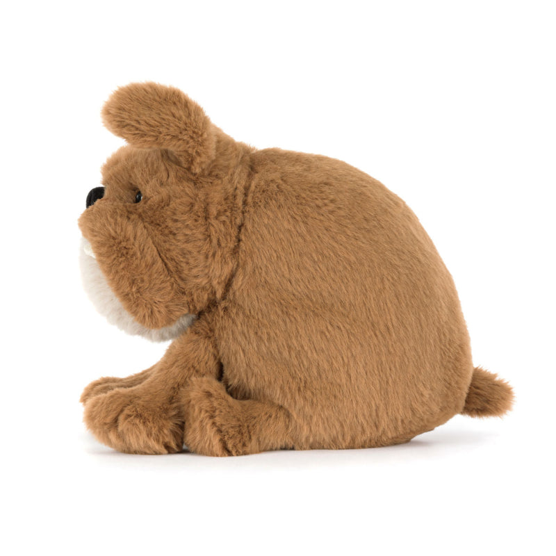 Bulldog bamse hund med to tænder i siderne.