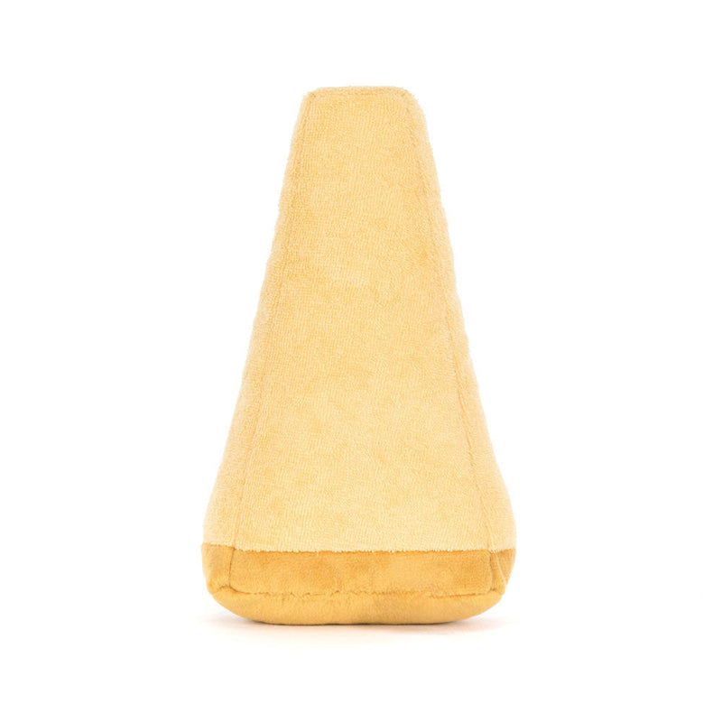 Gul parmesanformet bamse.