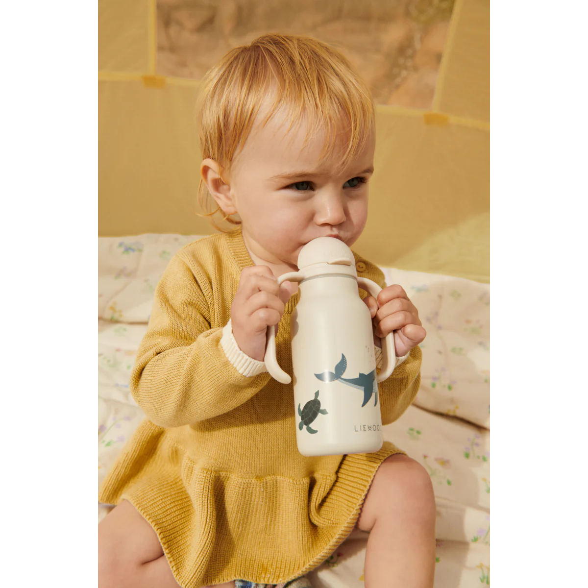 Liewood Kimmie drikkedunk 250ml. - Sea creature