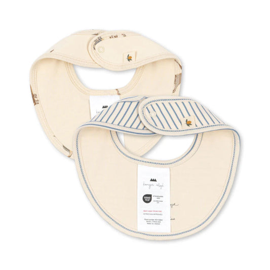 2 pak savlesmække med blå print og dino.