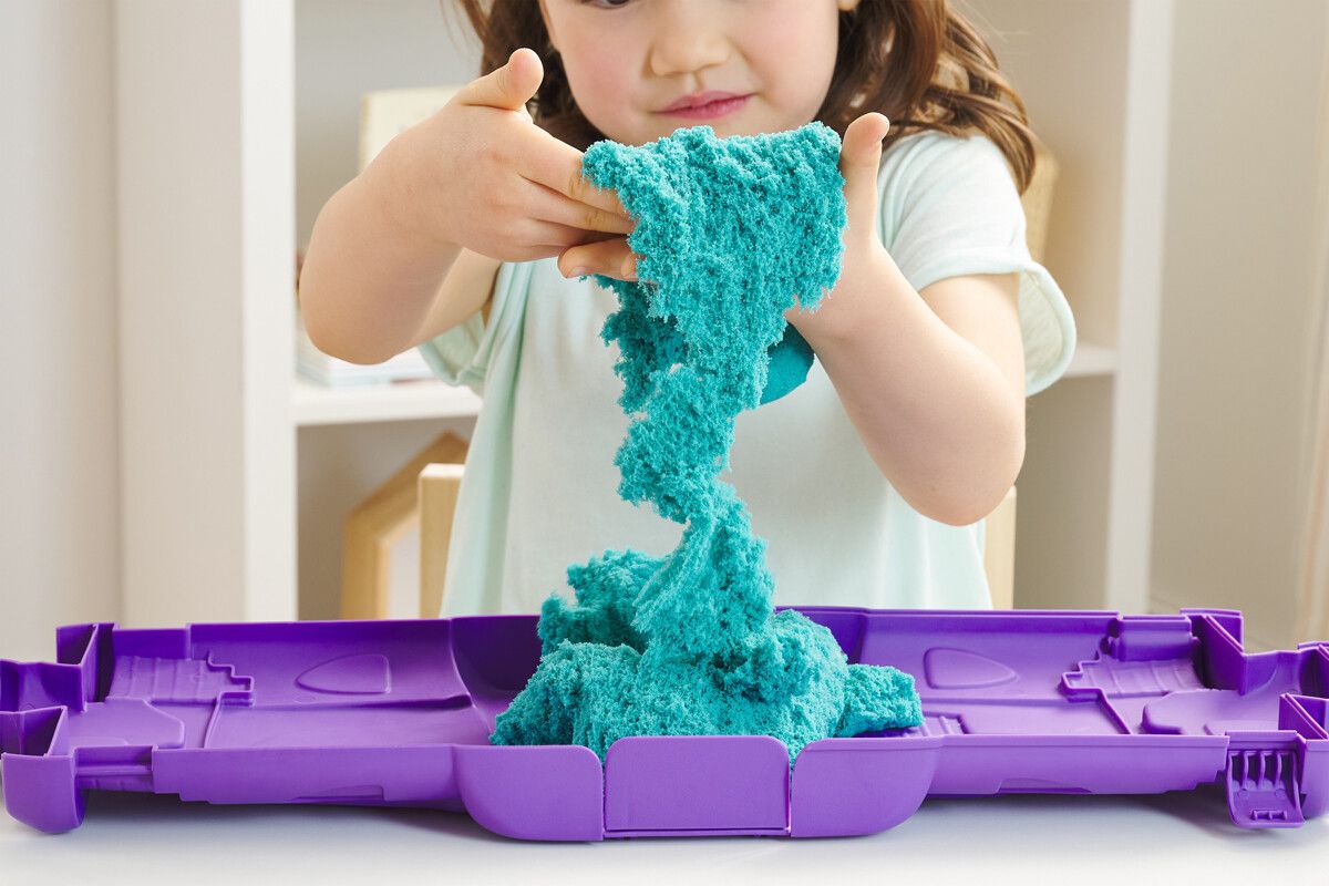Kinetic Sand Castle Case - Lime Gre
