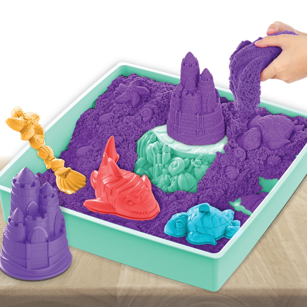 Kinetic Sand Sandbox Set - Purple
