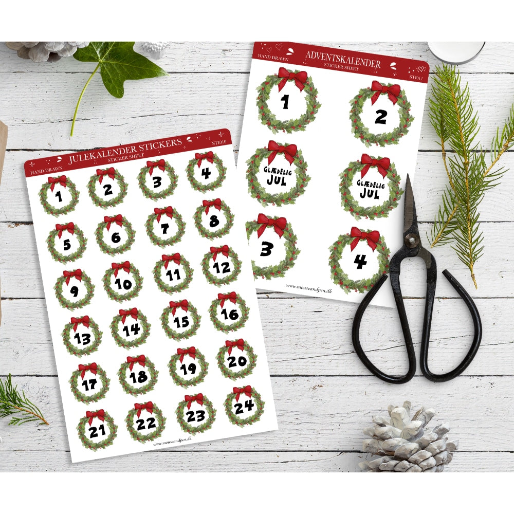 Mouse & Pen Pakkekalender indpakning 24 stk