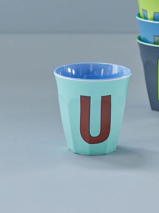 Rice Mellem Alfabetkop - Lys blå - U