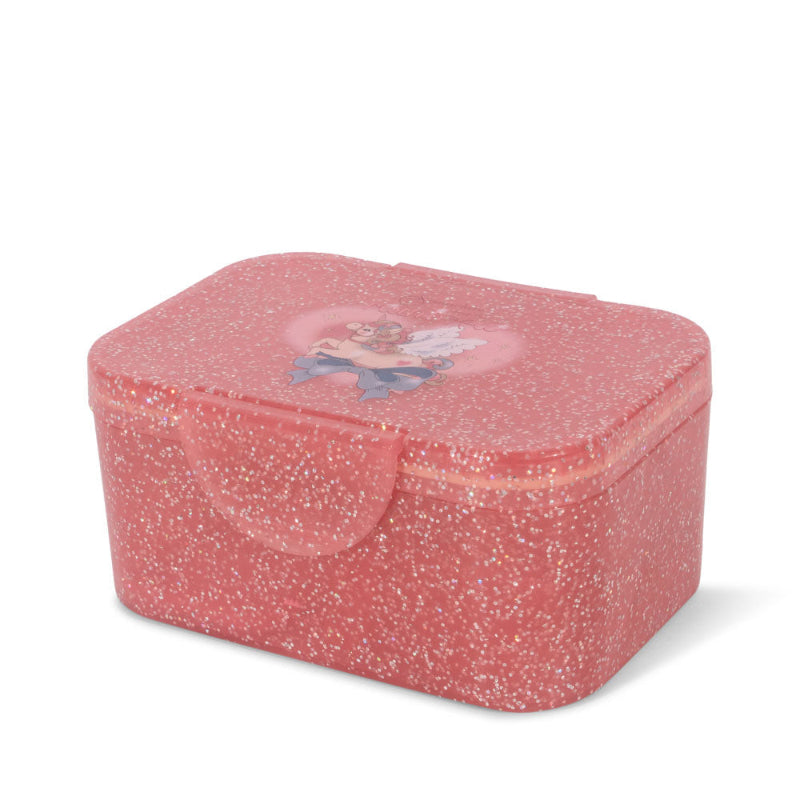 Glitter madkasse med enhjørning.