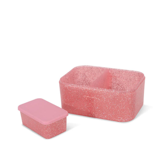 Glitter madkasse med enhjørning.