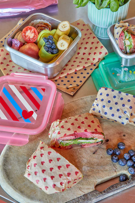 Rice 50stk Madpapir - Hjerter